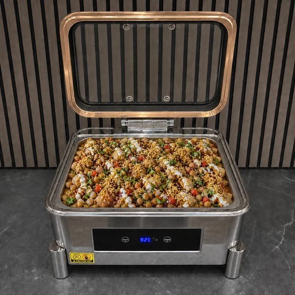 Street-style chaat catering selection